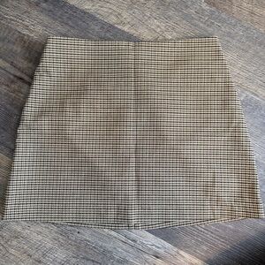 H&M Houndstooth Mini A-Line Skirt Size 8